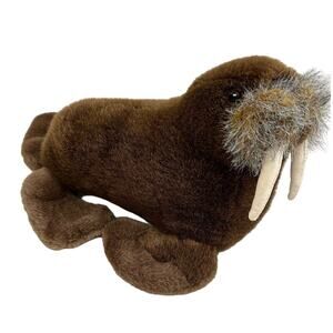 Vintage SeaWorld Walrus Stuffed Animal Plush Toy NWT